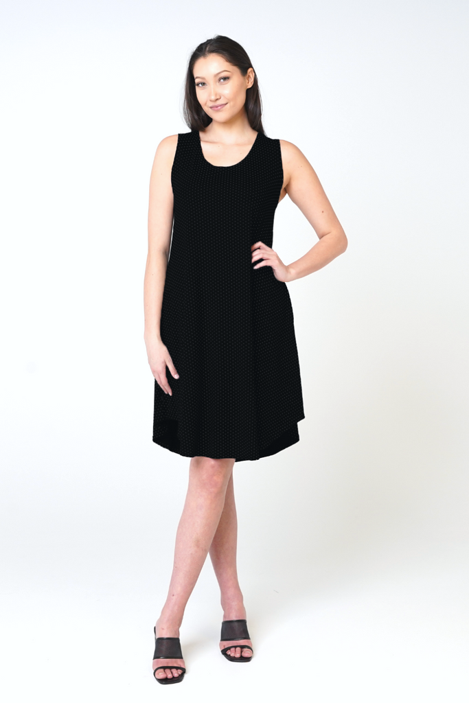 Black tank dress short hot sale